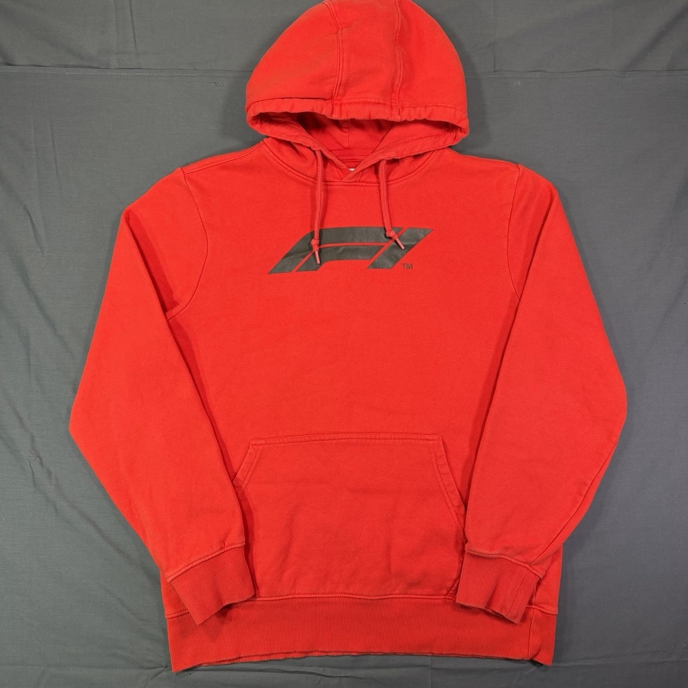 Formula One Racing F1 Logo Hooded Sweatshirt Men's Size Small Red NEW